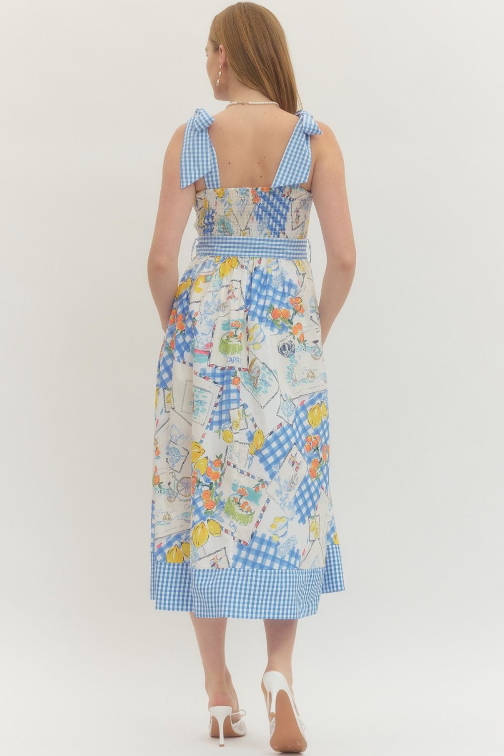 Capri Print Midi Dress