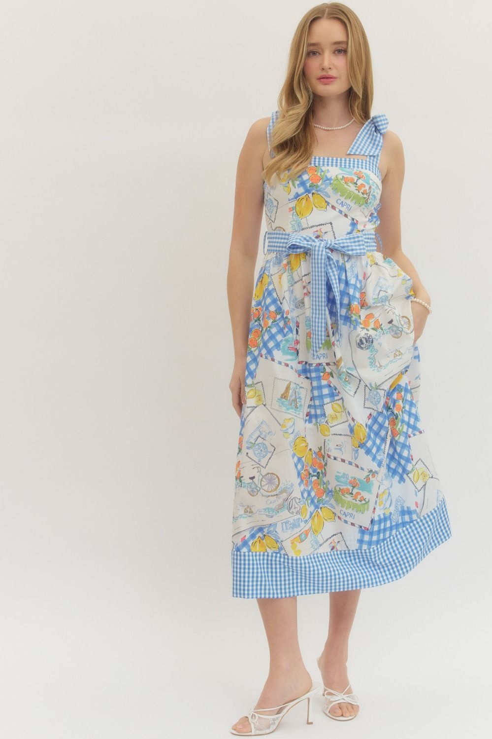 Capri Print Midi Dress