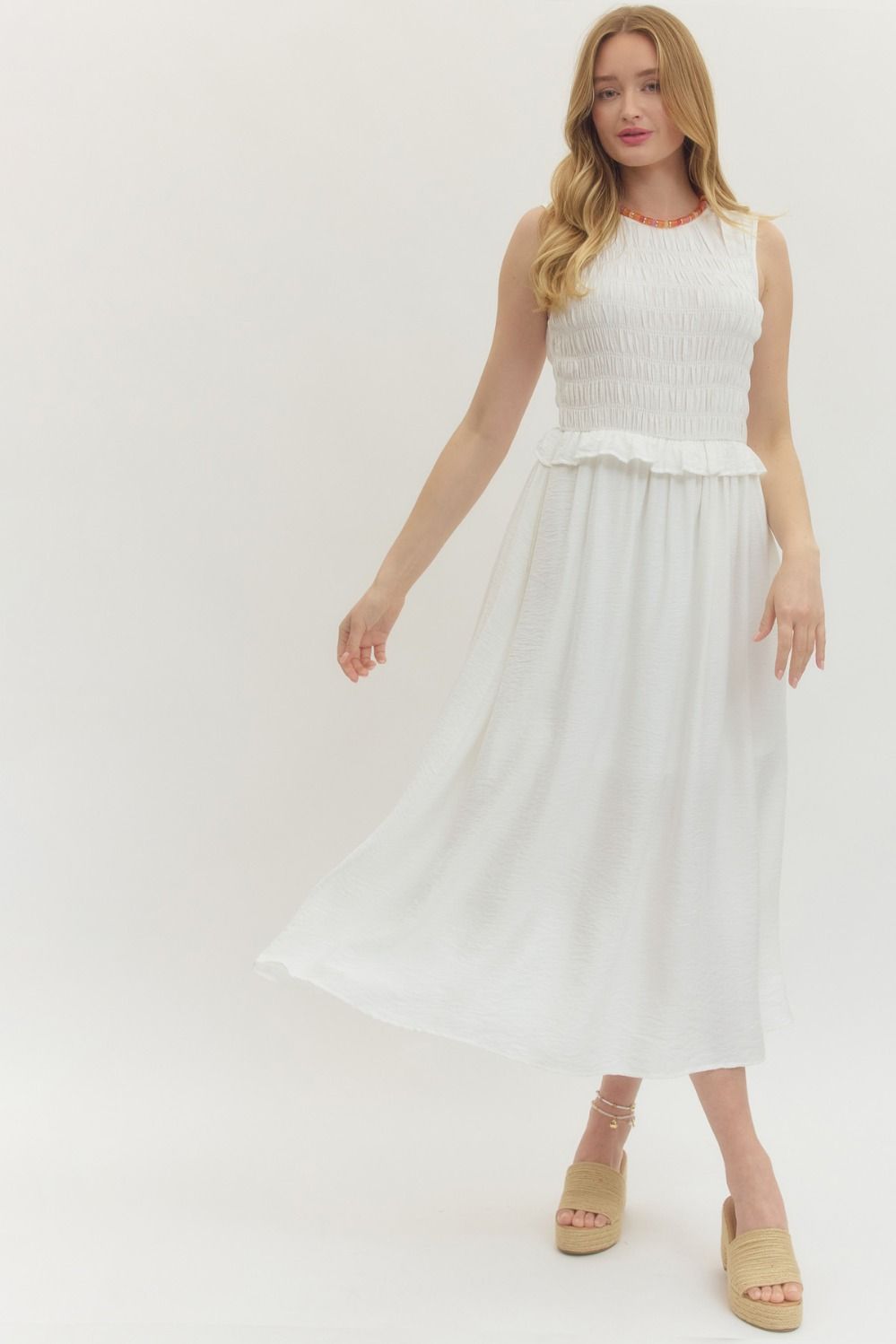 Ivory Midi Dress
