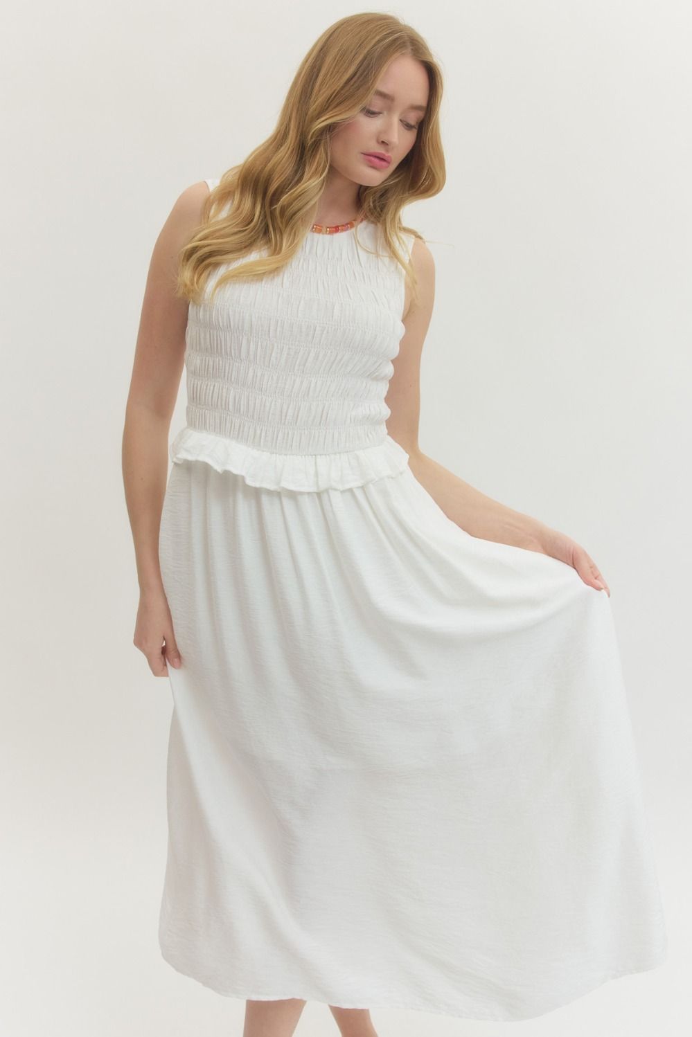 Ivory Midi Dress