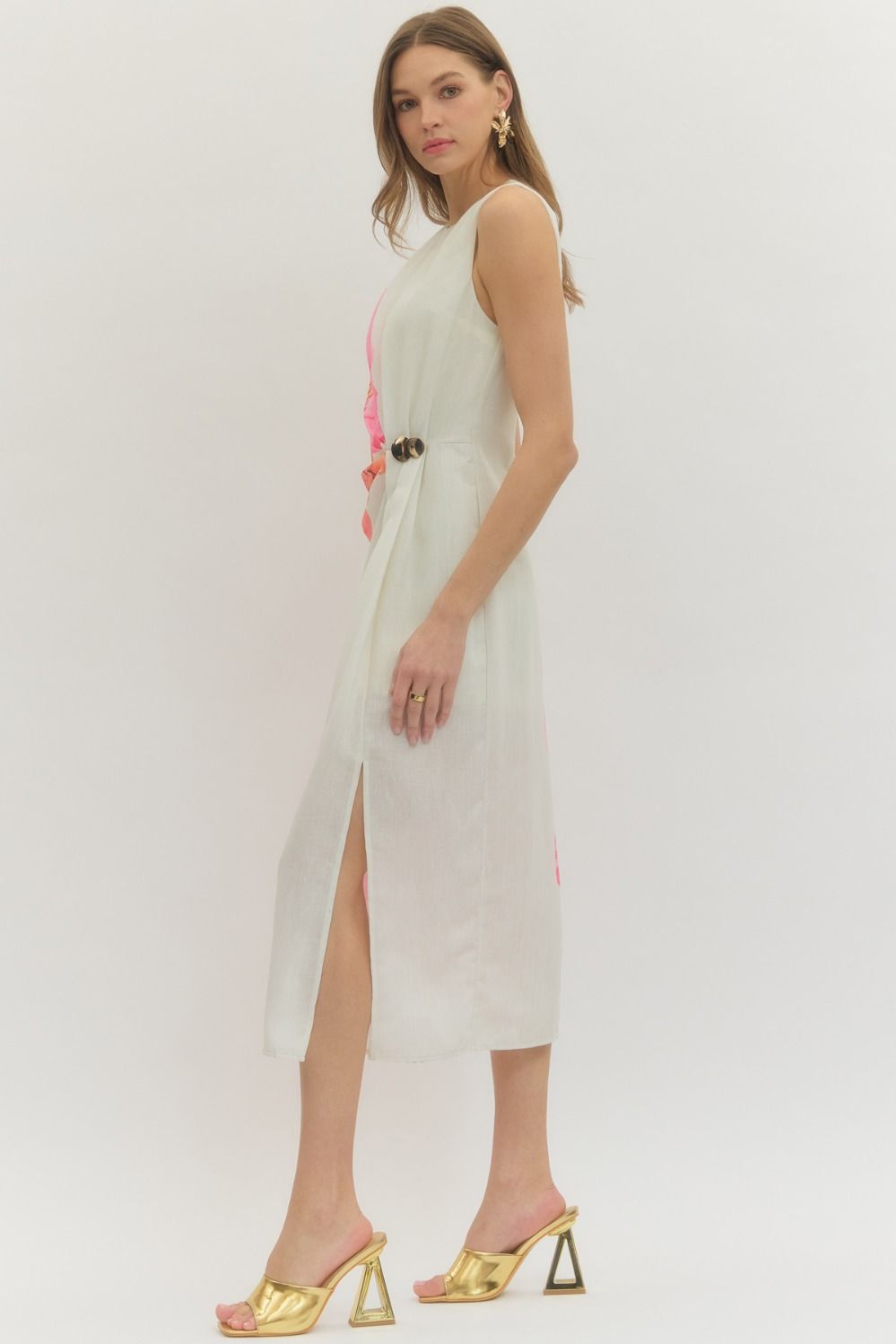 Floral Statement Midi Dress