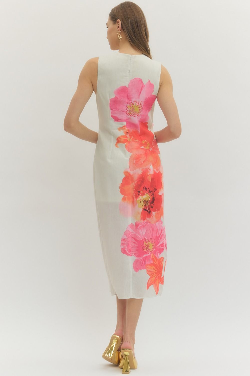 Floral Statement Midi Dress