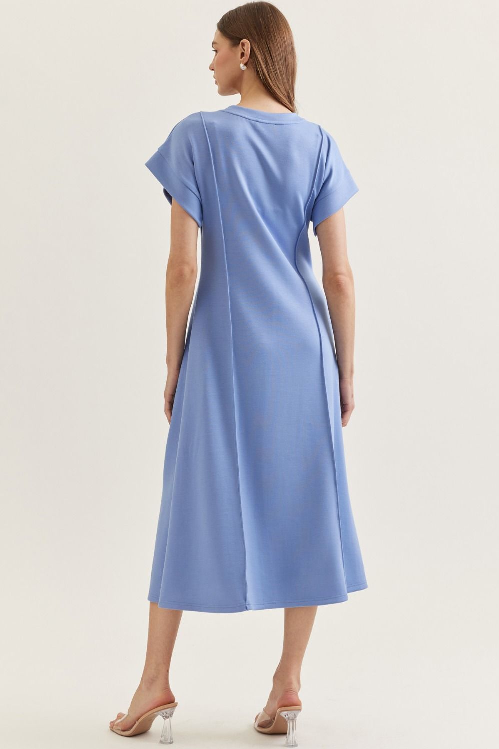 Blue Modal Midi Dress