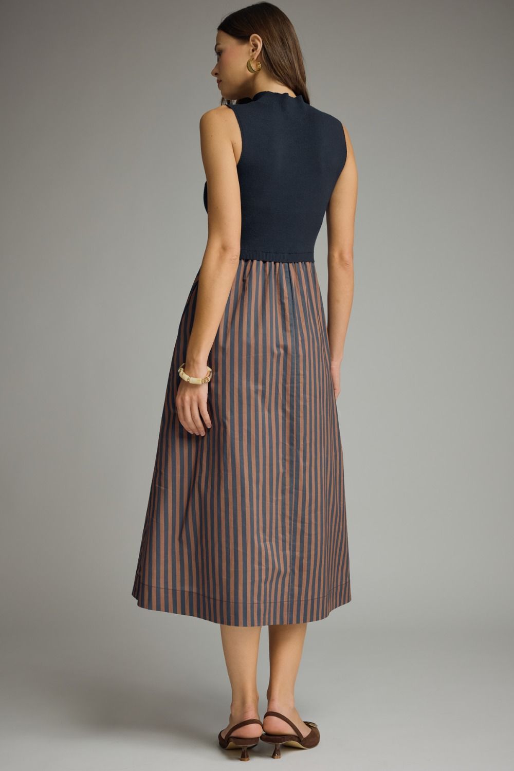 Midi Knit Top Stripe Dress
