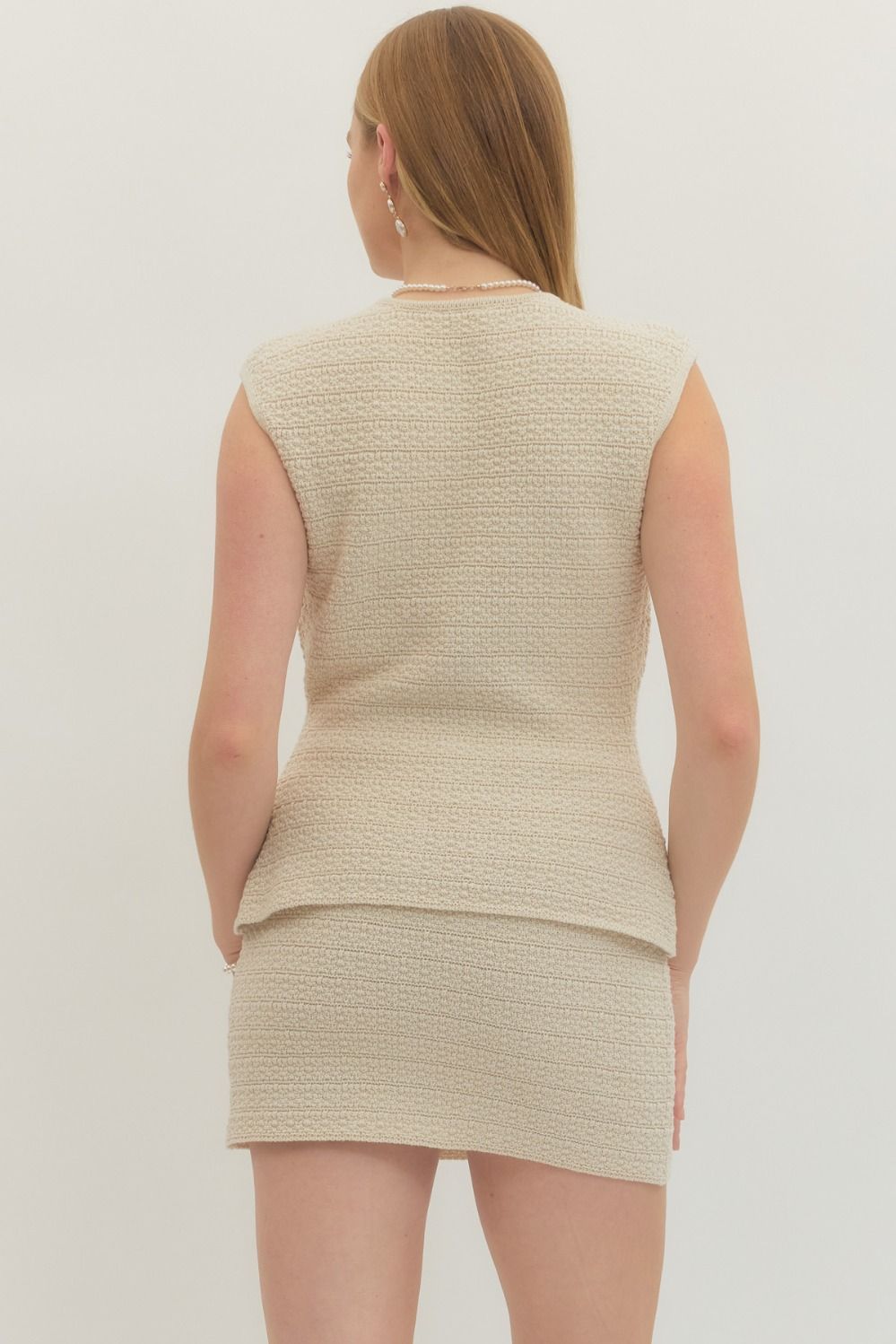 Sand Vest And Skirt Set