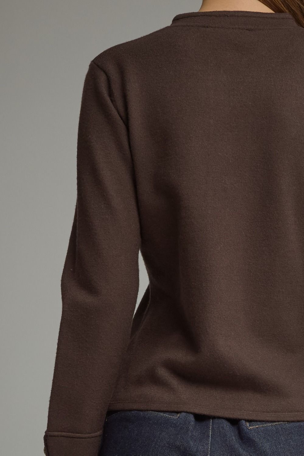 Brown Gold Detail Jacket