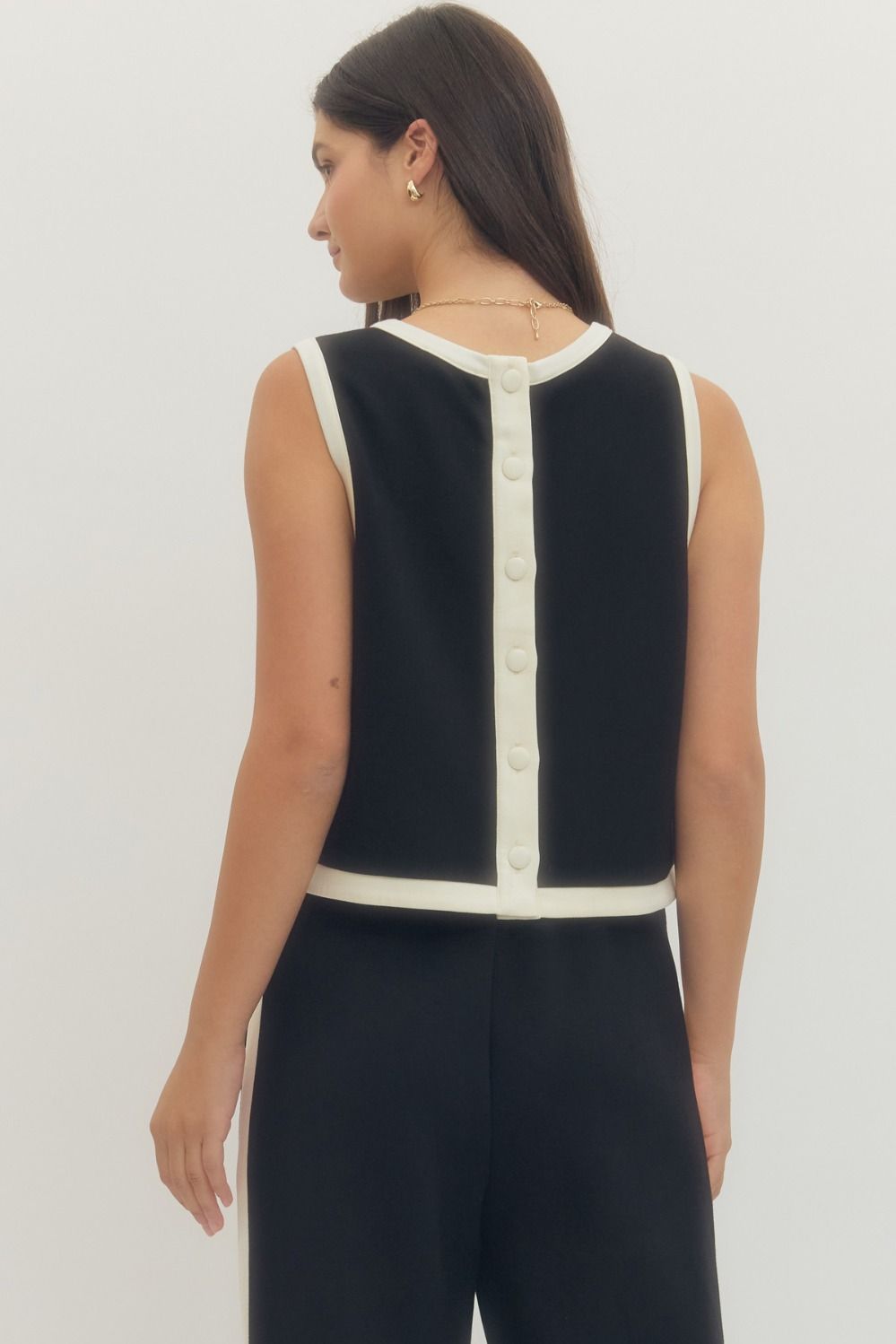 Black Tank And Skirt Set