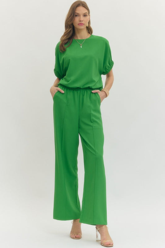 Perfect Top And Pant Set - Green