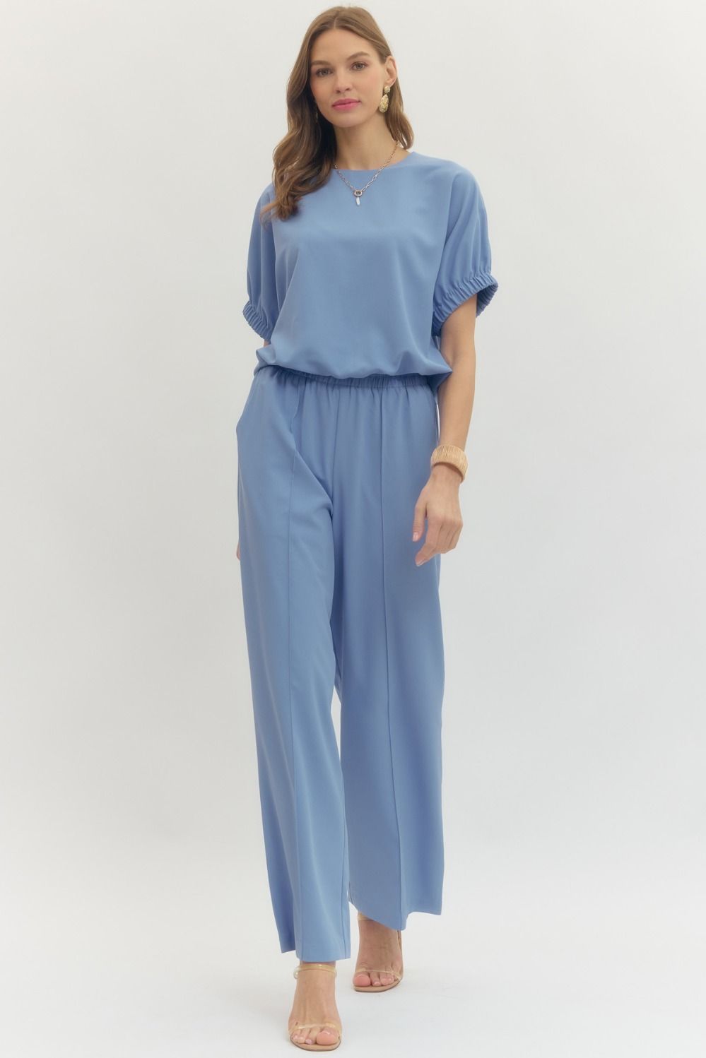 Perfect Top And Pant Set - Chambray