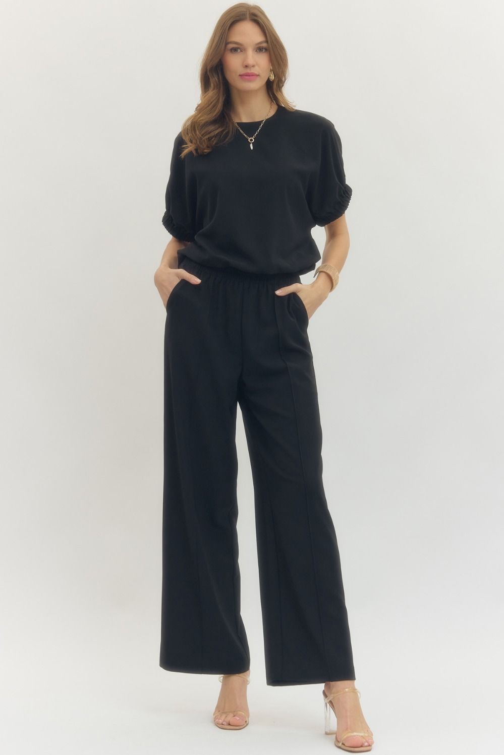 Perfect Top And Pant Set - Black