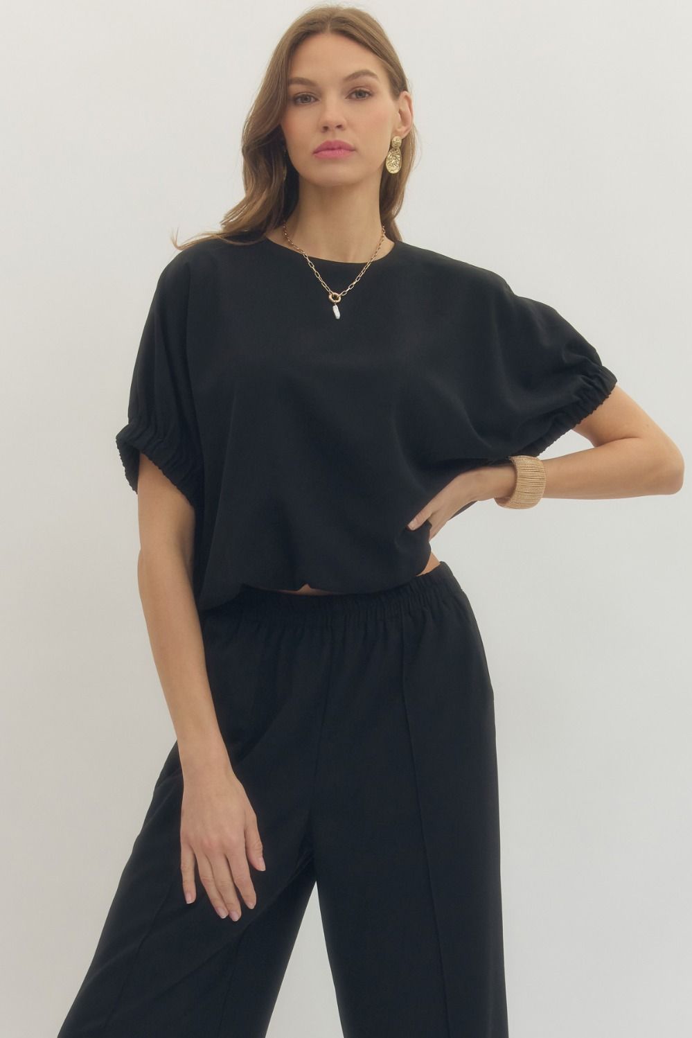 Perfect Top And Pant Set - Black