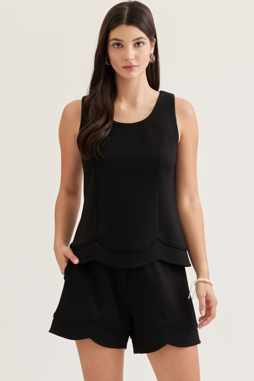 Black Tank Short Set