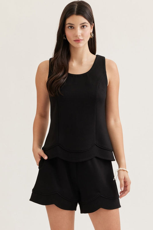 Black Tank Short Set