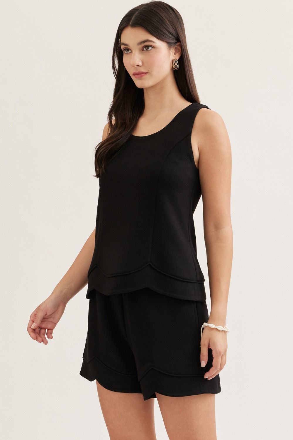 Black Tank Short Set