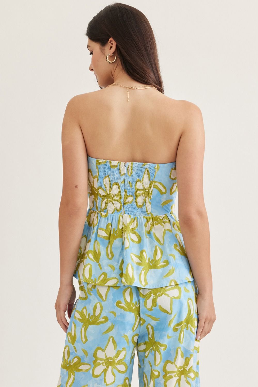 Strapless Top And Pant Set
