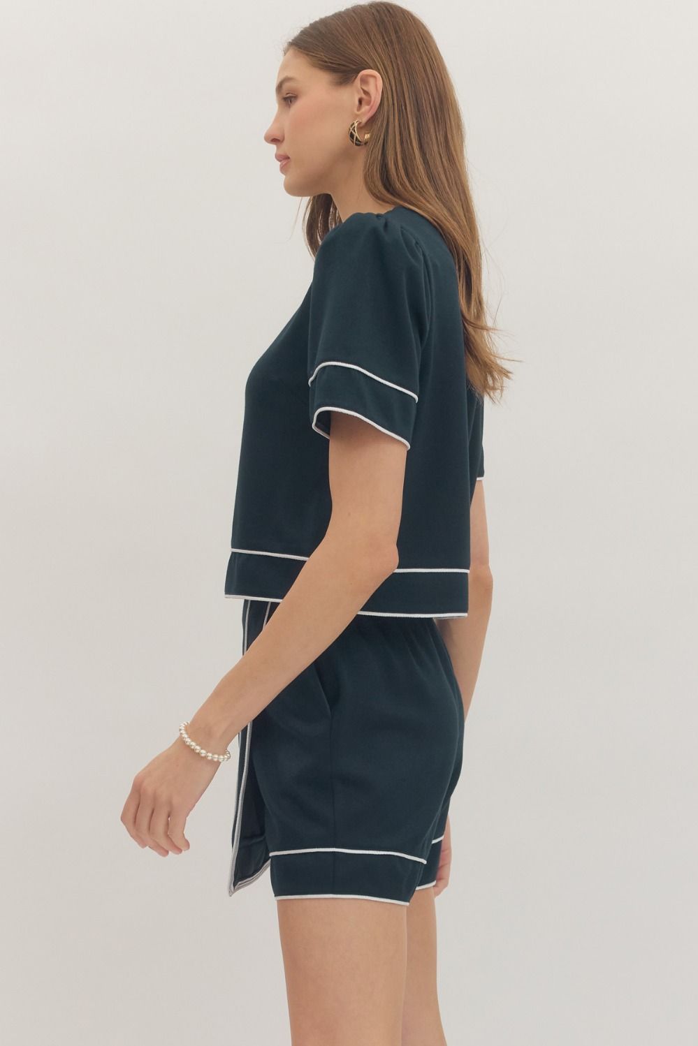 Navy And White Skort Set