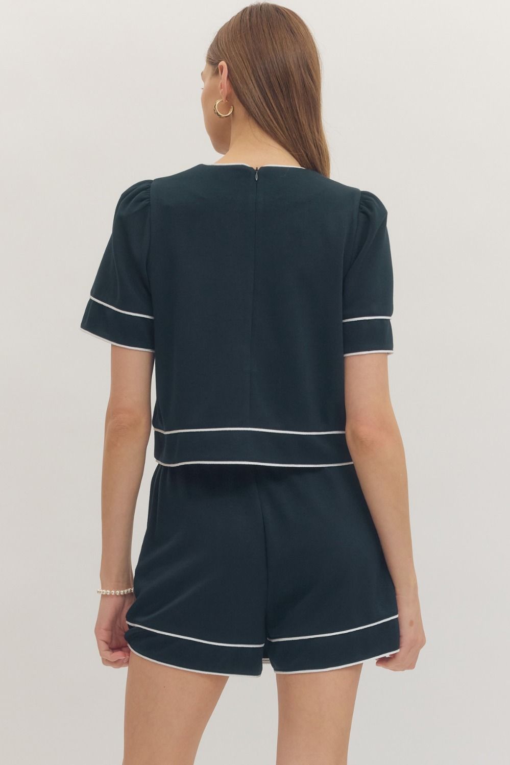 Navy And White Skort Set