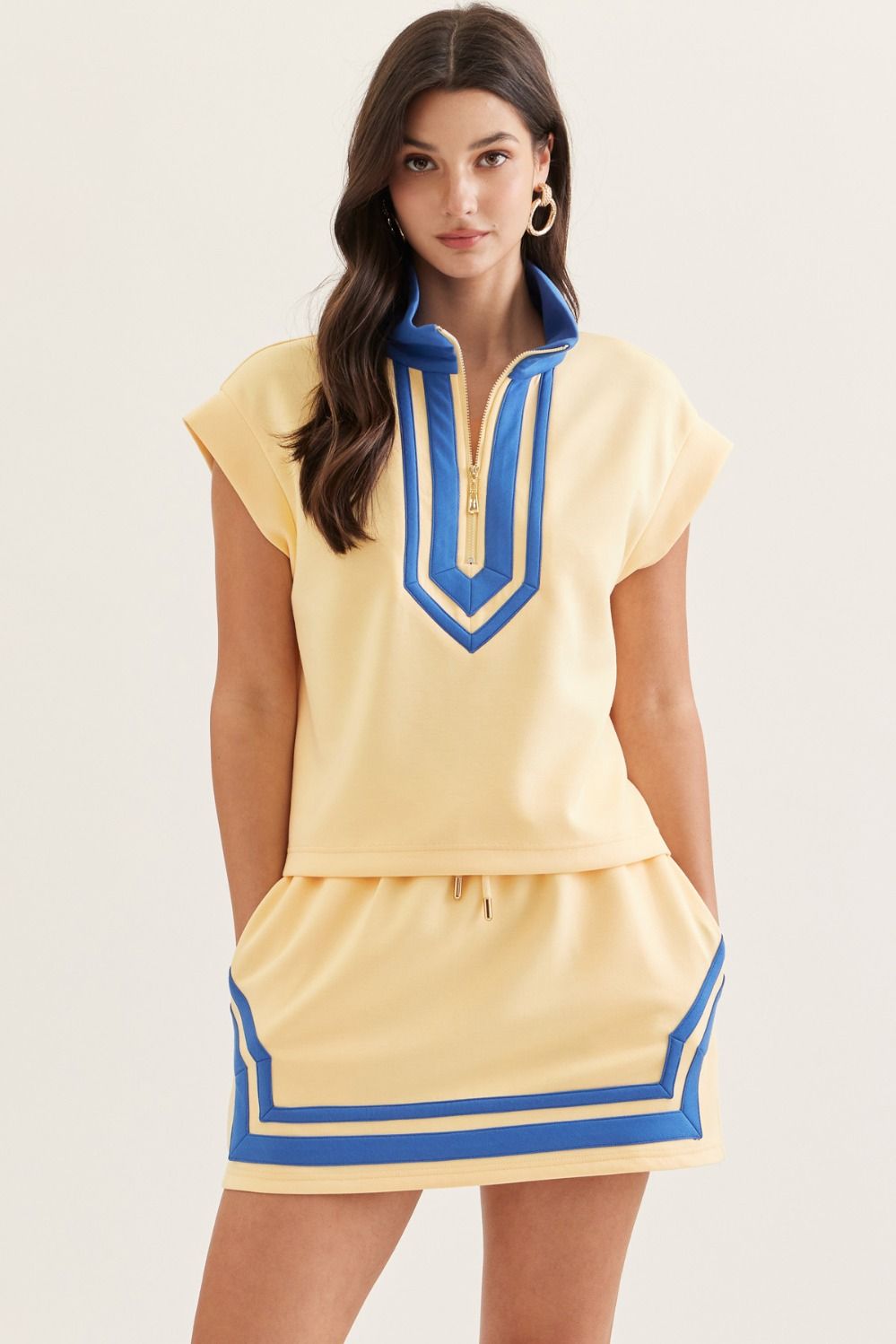 Yellow Skirt Set