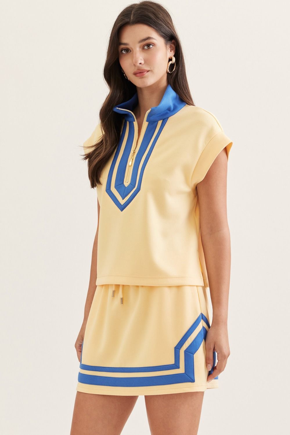 Yellow Skirt Set