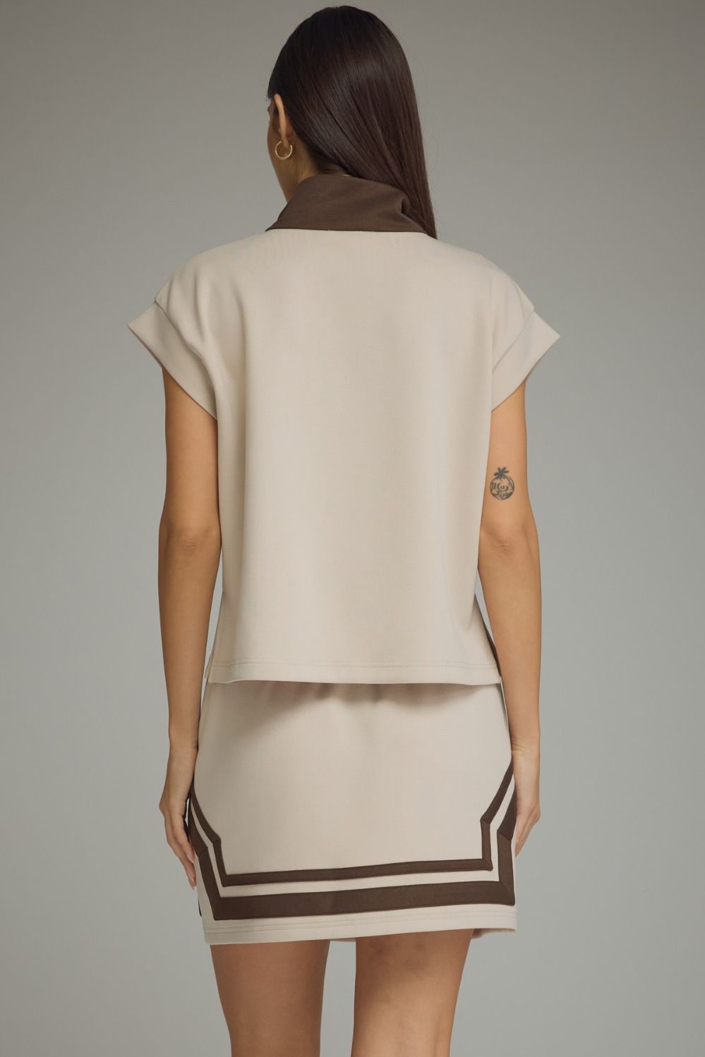 Light Taupe Skirt Set