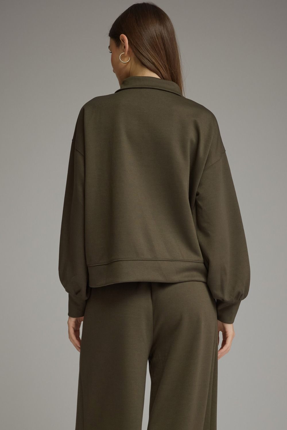 Zip Up Pant Set - Olive