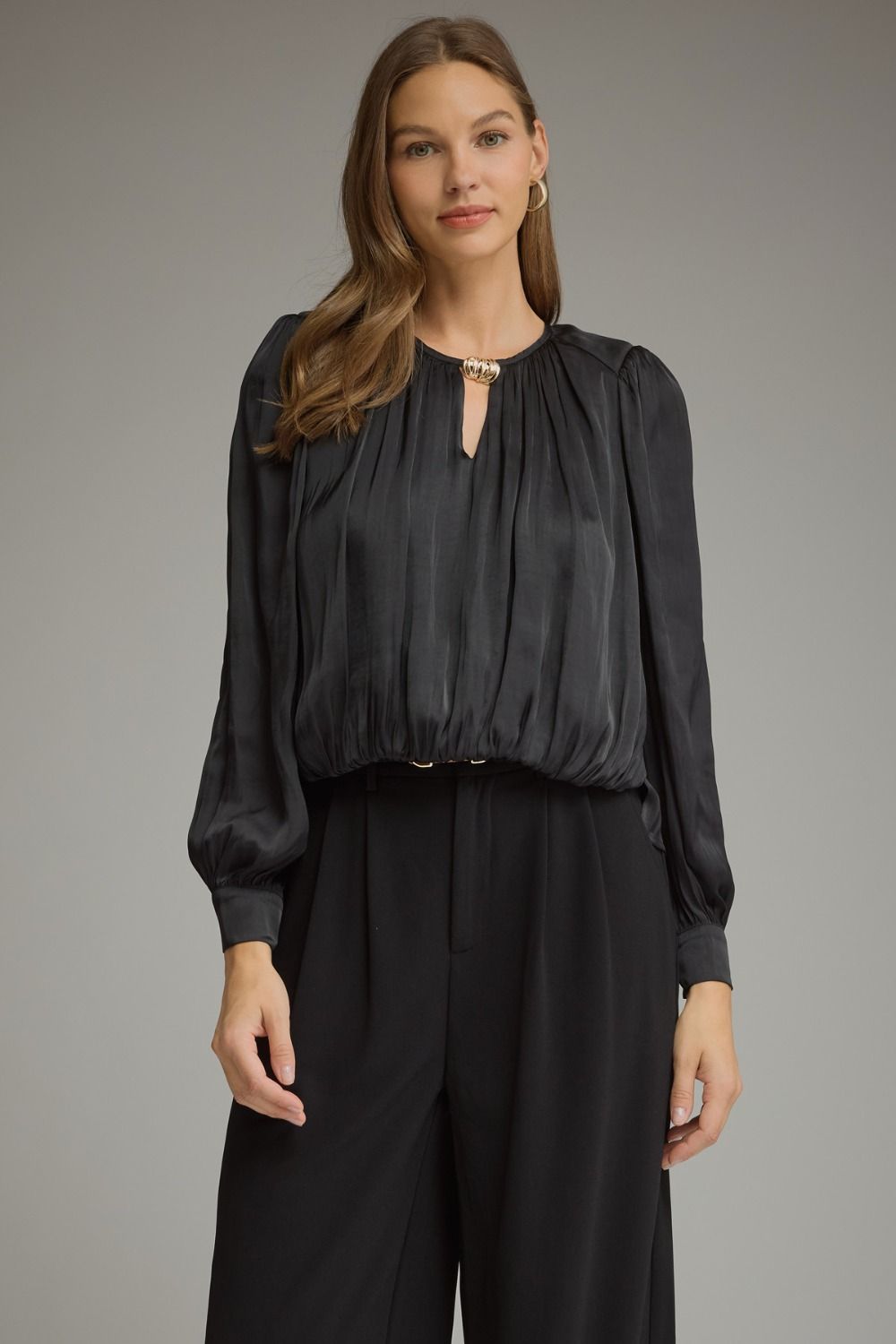 Black Keyhole Top