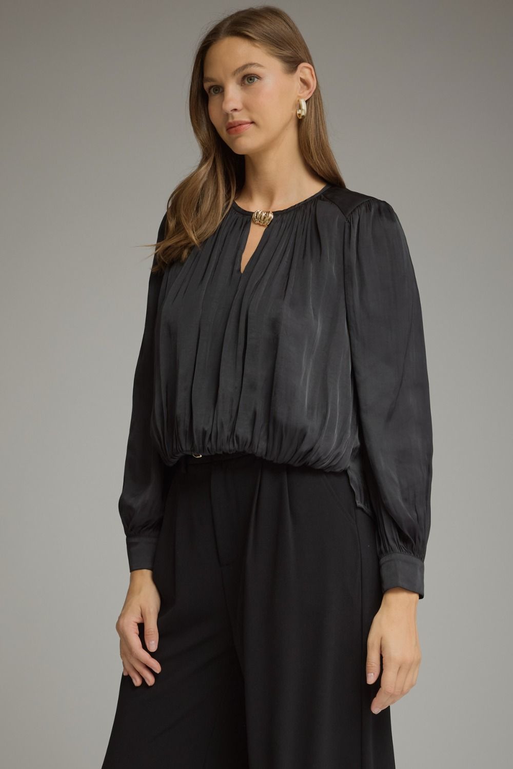Black Keyhole Top