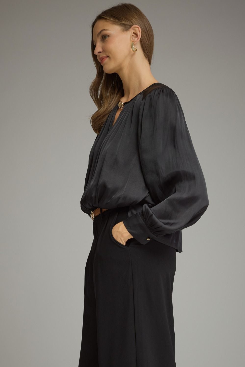 Black Keyhole Top
