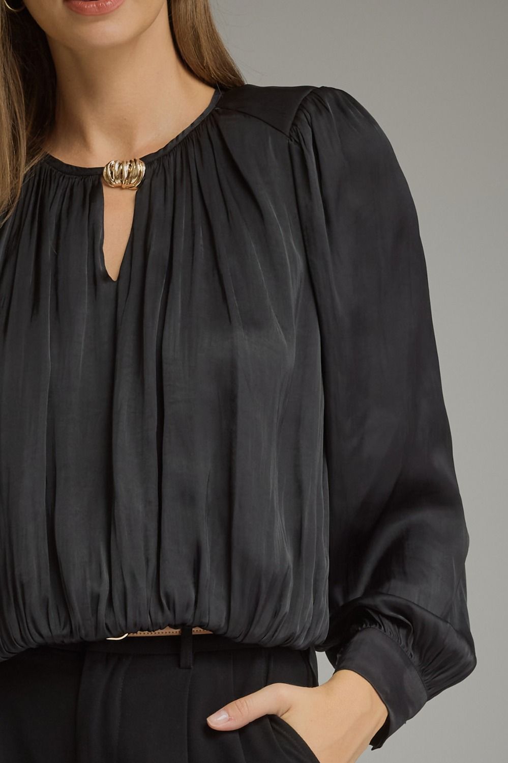 Black Keyhole Top