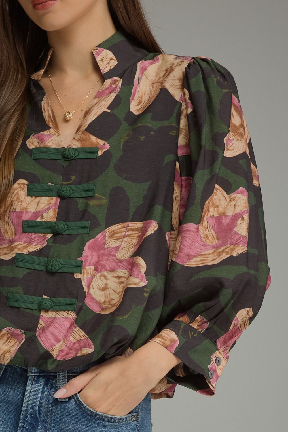 Pine Floral Top