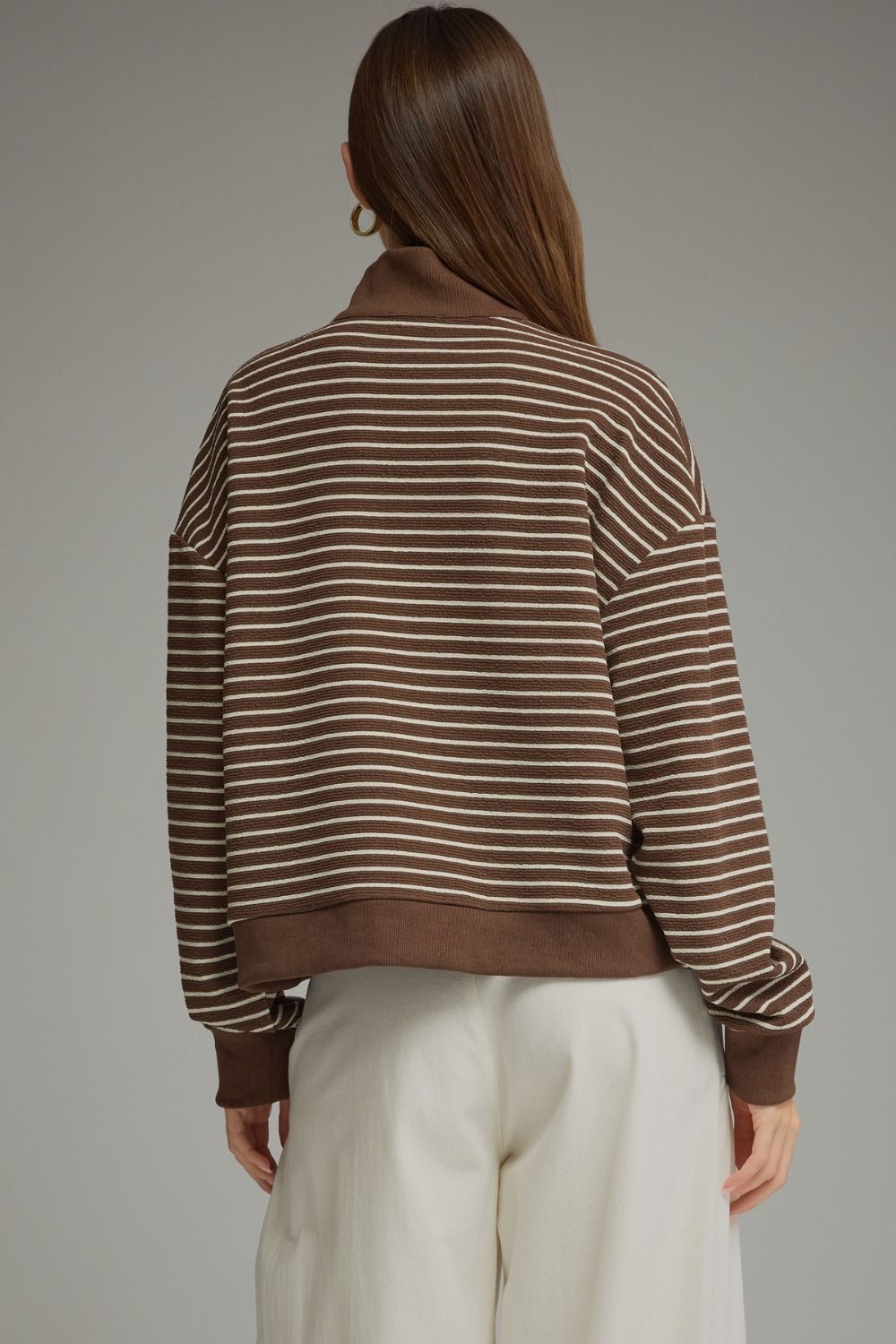 Brown Striped Sweater