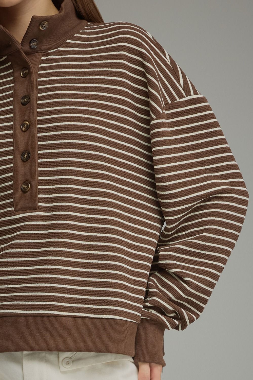 Brown Striped Sweater