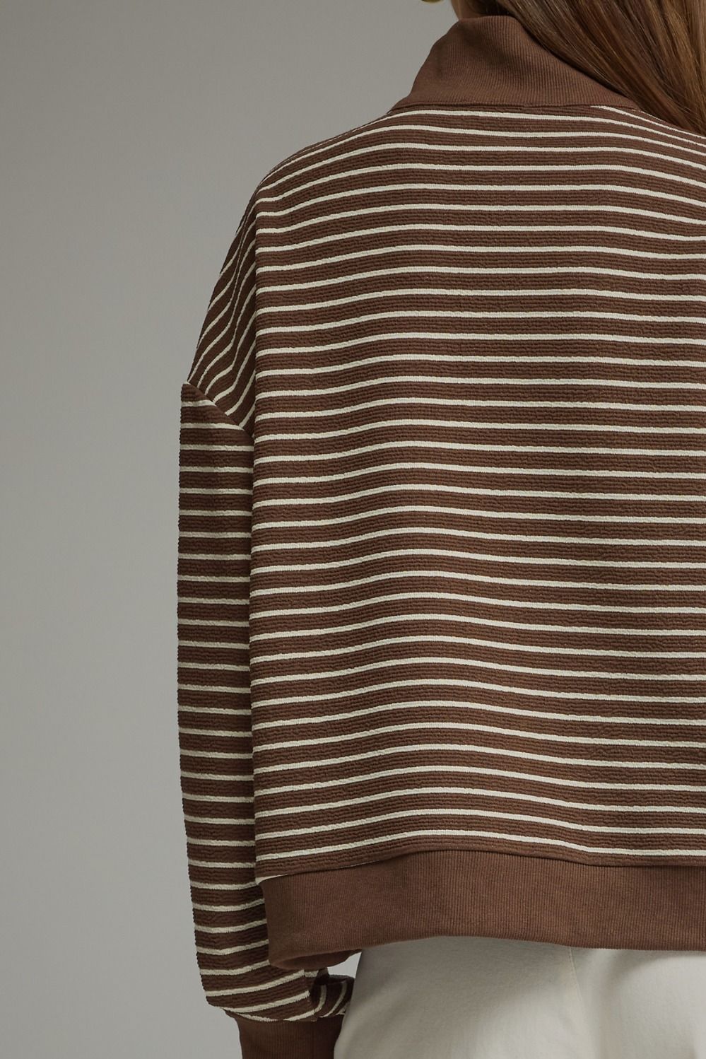 Brown Striped Sweater