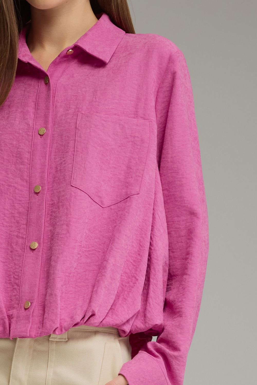 Button Up Top - Orchid