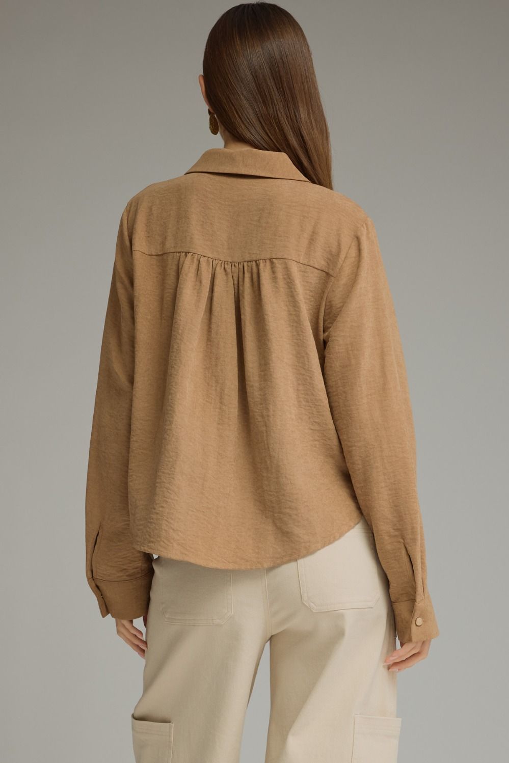Button Up Top - Camel