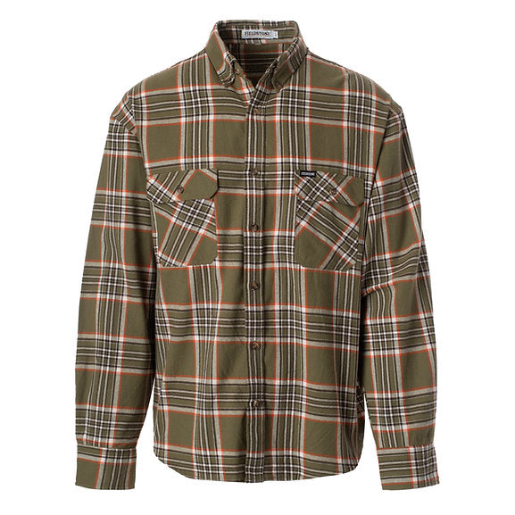 Olive Cattleman Flannel