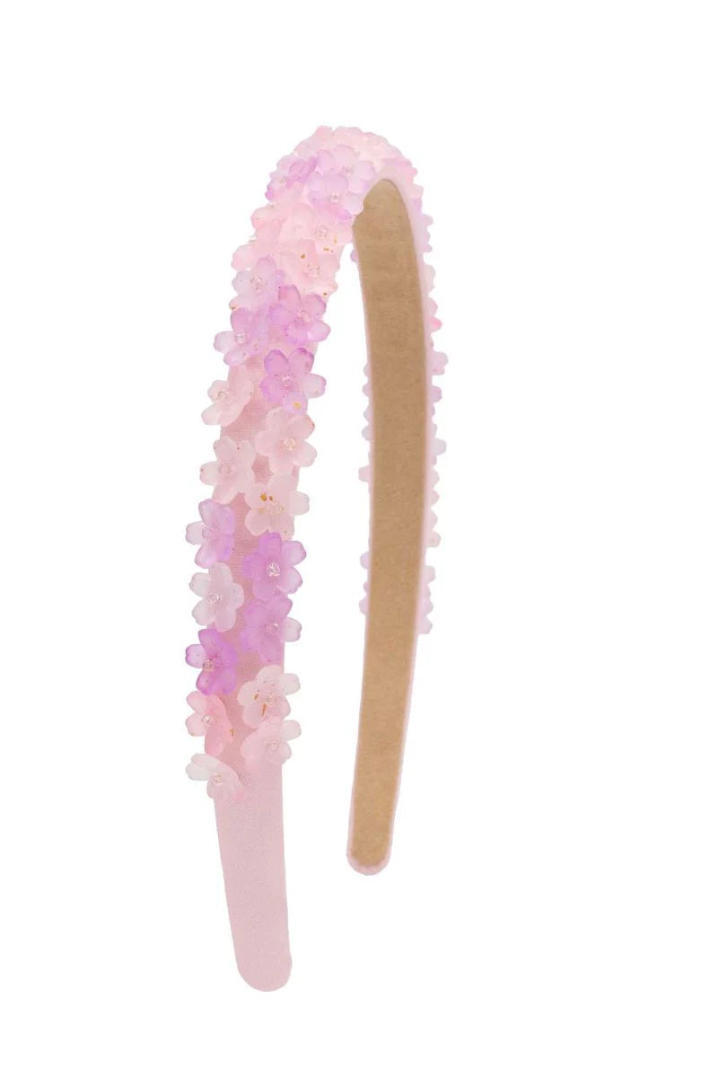 Flower Crystal Charm Headband