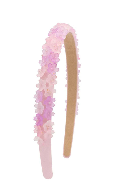 Flower Crystal Charm Headband