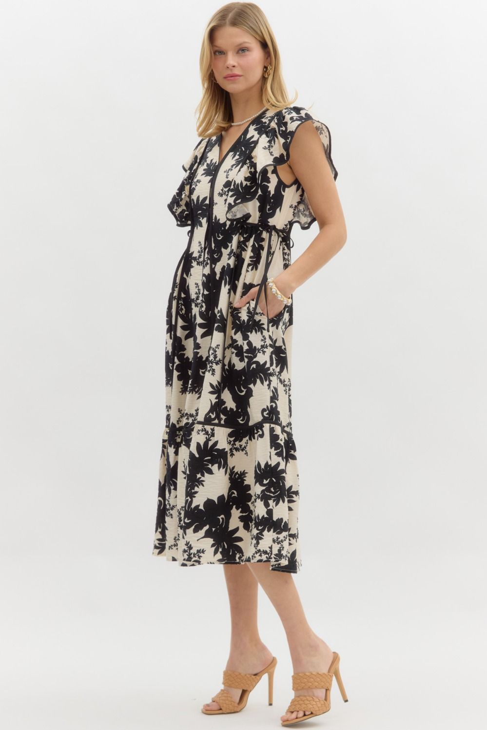 Flutter Sleeve Dress