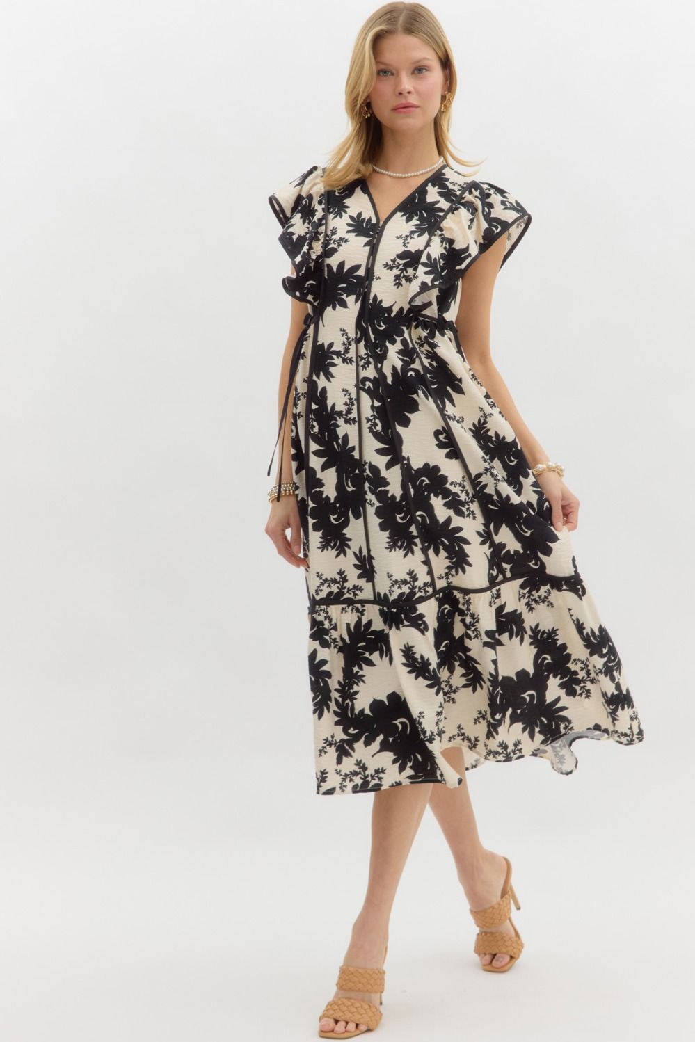 Flutter Sleeve Dress