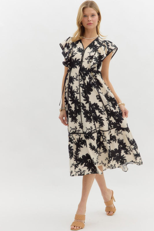 Flutter Sleeve Dress
