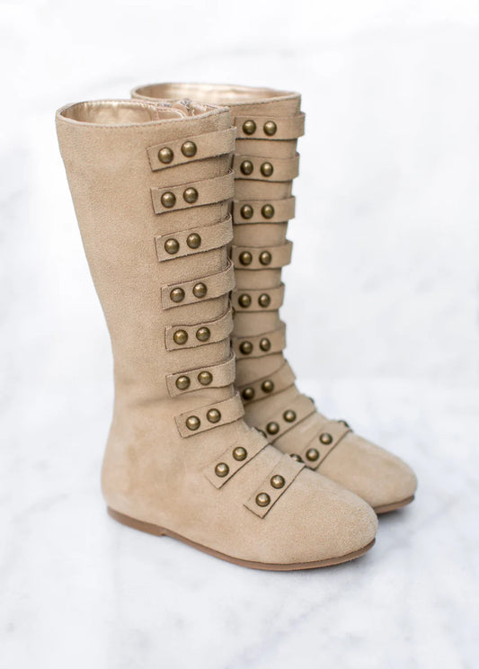 Tan Suede Freya Boots