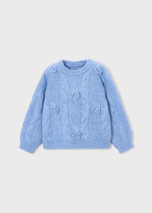 Flower Applique Sweater