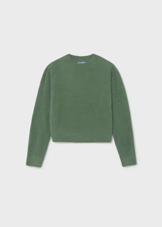 Green Fur Sweater