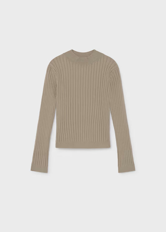 Sand Knit Mockneck Sweater