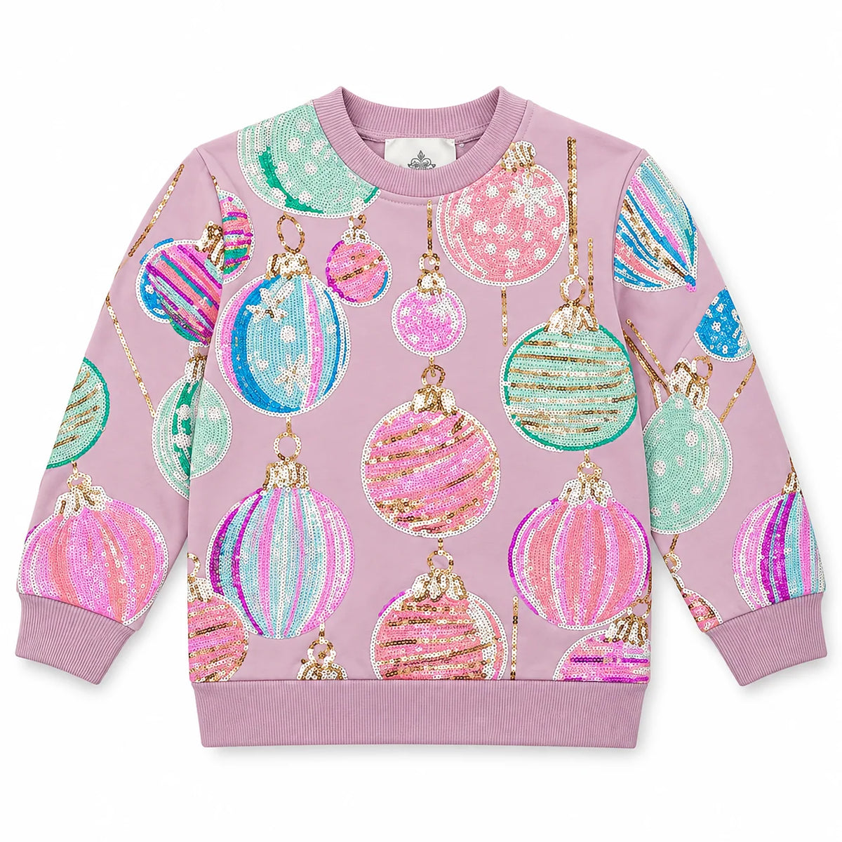 Kids' Christmas Ornaments Sequin Sweatshirt
