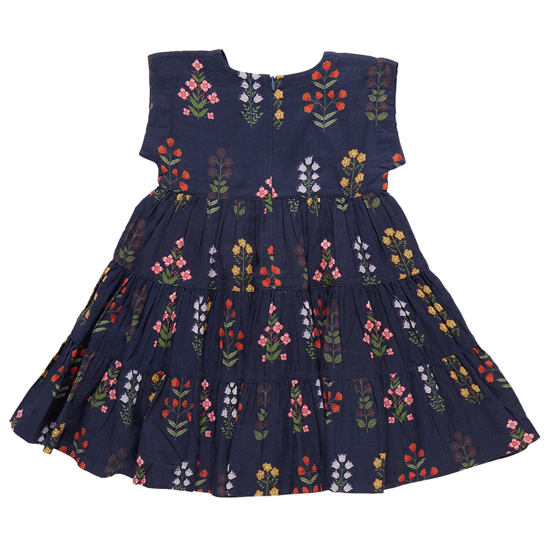 Navy Floral Field Dress