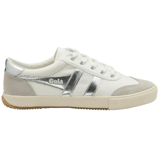 Badminton Plimsolls - White/Silver