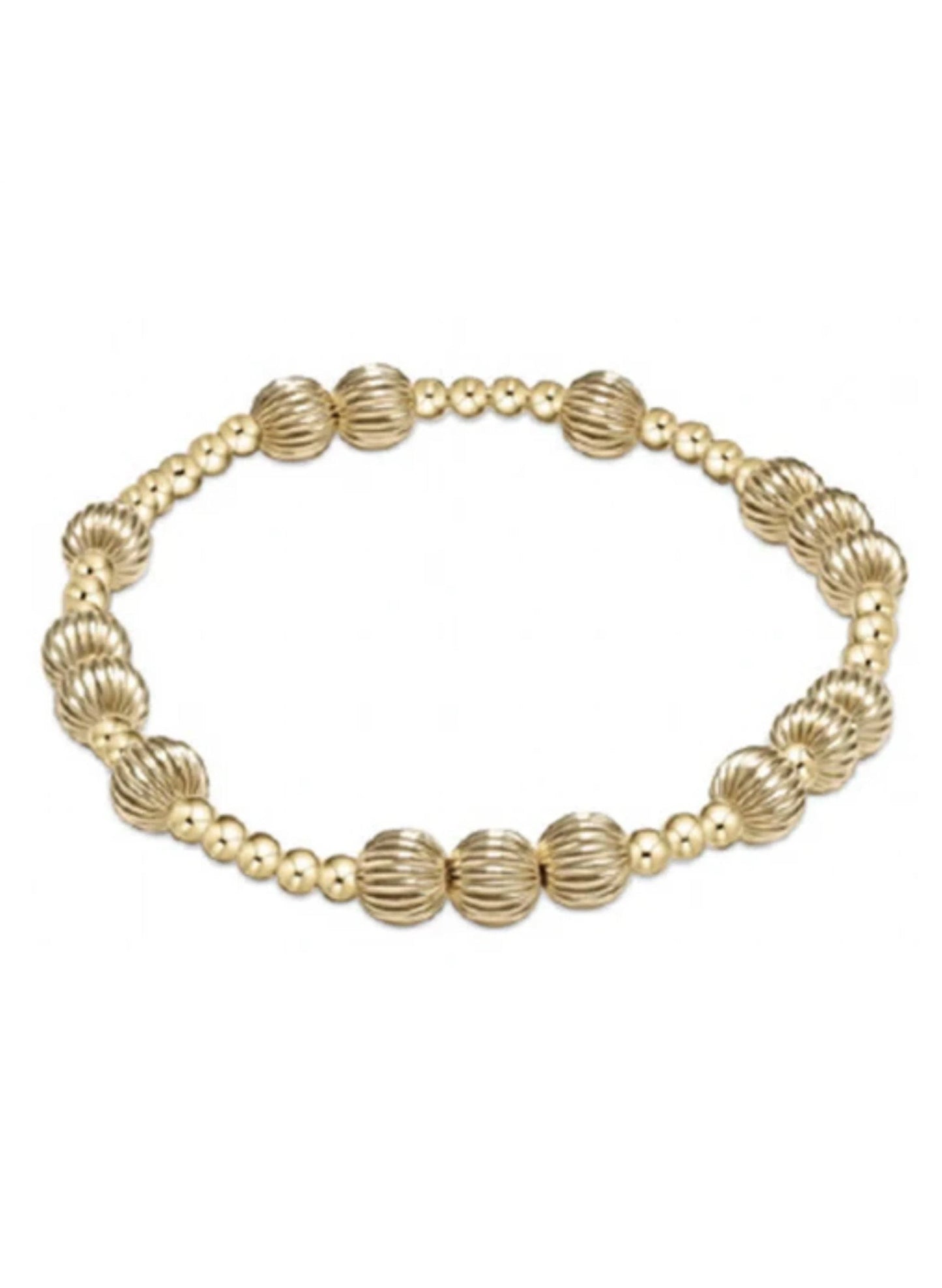 Hope Unwritten Dignity 6mm Bead Bracelet - Gold