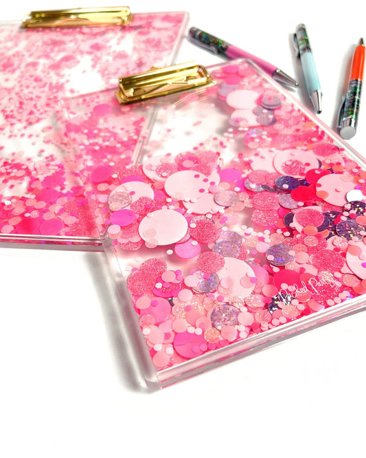 Pink Confetti Clipboard